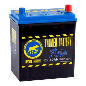 Tyumen Battery Asia 40 Ач обр. пол. 370A (187x127x227)