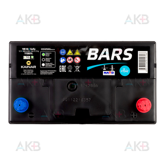 Автомобильный аккумулятор BARS Asia 6СТ-100 АПЗ о.п. 115D31L 100 Ач 800A (304x173x220). Фото 1