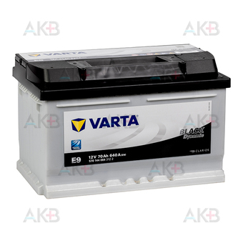 Varta Black Dynamic E9 70R 640A 278x175x175