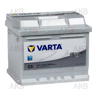 Varta Silver Dynamic C6 52R 520A 207x175x175