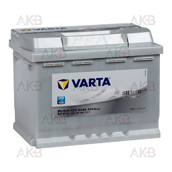 Varta Silver Dynamic D39 63L 610A 242x175x190
