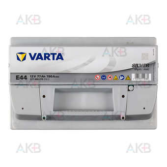 Автомобильный аккумулятор Varta Silver Dynamic E44 77R 780A 278x175x190. Фото 1
