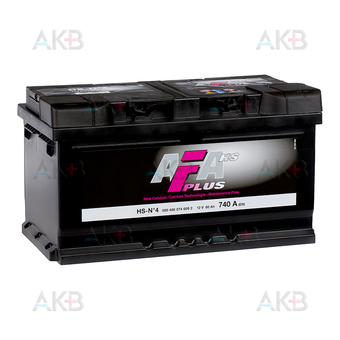 Автомобильный аккумулятор AFA Plus 80 Ач 740A обр. пол. (315x175x175) HS-N4