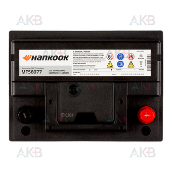 Автомобильный аккумулятор Hankook 56077 (60R 510A 242х174х174). Фото 1