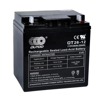 OUTDO VRLA 12V 26 Ah (OT26-12) 166x175x125