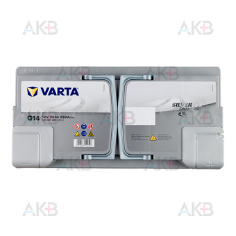 Автомобильный аккумулятор Varta Silver Dynamic AGM G14 95R (Start-Stop) 850A 353x175x190. Фото 1
