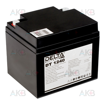 Аккумуляторная батарея Delta DT 1240, 12V 40Ah (197x165x170). Фото 2