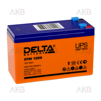 Delta DTM 1209, 12V 9Ah (151x65x94)