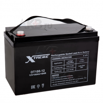 Аккумуляторная батарея Xtreme VRLA 12V 100 Ah (OT100-12) 330x173x214