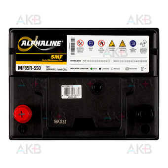 Автомобильный аккумулятор Alphaline SD 85R-550 (70L 550 230x172x204). Фото 1