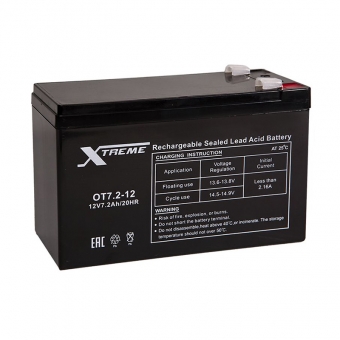 Xtreme VRLA 12V 7.2 Ah (OT7.2-12) 151x65x94