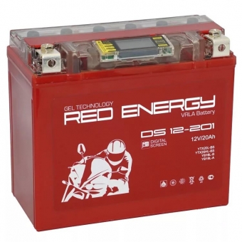 Мото аккумулятор Red Energy DS 12201, 12V 20Ah 285А (177x88x154) YTX20L-BS, YTX20HL-BS, YB18L-A