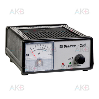 Зарядное устройство Вымпел 265 (автомат/ручн, 0-7A, 12В, стрелочный амперм.). Фото 1