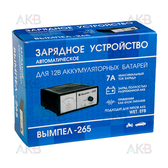 Вымпел 265 (автомат/ручн, 0-7A, 12В, стрелочный амперм.)