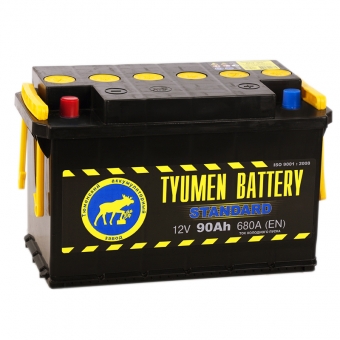 Tyumen Battery Standard 90 Ач прям. пол. 680A (345x175x213)