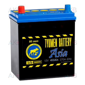 Tyumen Battery Asia 40 Ач прям. пол. 370A (187x127x227)