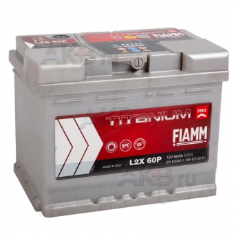 Автомобильный аккумулятор Fiamm Titanium Pro 60L 540A (241x175x190) L2X 60P