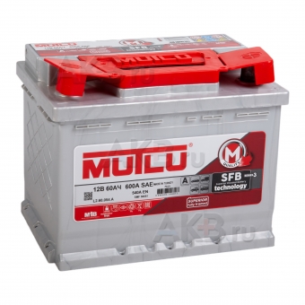 Автомобильный аккумулятор Mutlu Calcium Silver 60R 540A 242x175x190