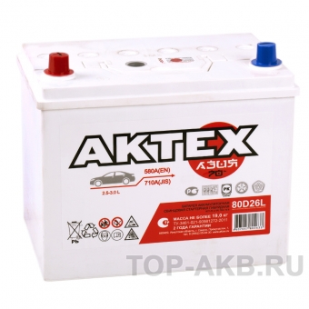 Актех Азия 80D26R (70L 580A 260x173x225)