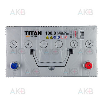 Автомобильный аккумулятор Titan Asia Silver 100R (850А 304x171x221). Фото 1