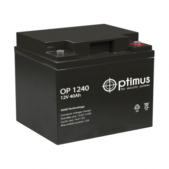OPTIMUS 12V 40Ач (OP 1240) 197x165x170