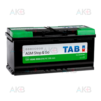 TAB AGM Stop-n-Go 105R (950A 393x175x190) 213105