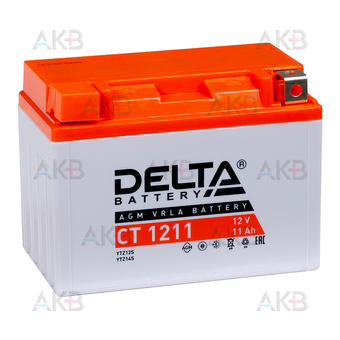 Delta CT 1211, 12V 11Ah 210А (150x87x110) YTZ12S, YTZ14S
