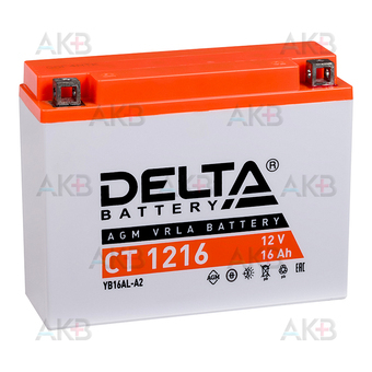 Delta CT 1216, 12V 16Ah, 200А (207x72x164) YB16AL-A2
