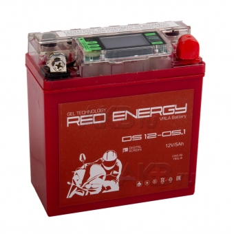 Red Energy DS 1205.1, 12V 5Ah 50А (120x60x130) 12N5-3B, YB5L-B