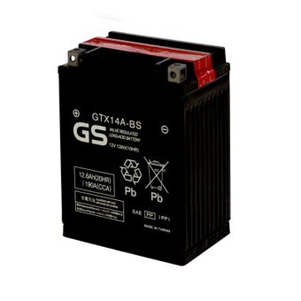 GS GTX14A-BS 12V 12Ah 190А (136x91x168) прям. пол. AGM сухозаряж. GS YUASA