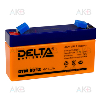 Delta DTM 6012, 6V 1.2Ah (97x24x52)