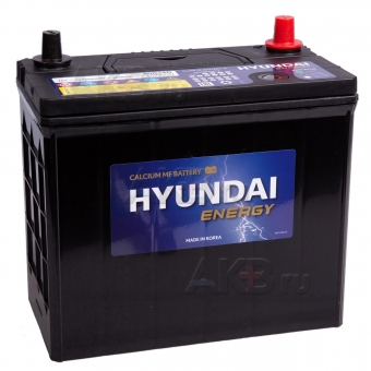 Автомобильный аккумулятор HYUNDAI 60B24R 12V 45Ah 430A (238x129x227) прям. пол.