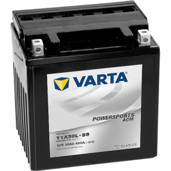 VARTA Powersports AGM YTX30L-BS 12V 30Ah 450А (166х126х175) обр. пол. 530 905 045, сухозар.
