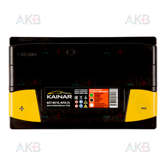 Автомобильный аккумулятор Kainar 6СТ-65 VL АПЗ п.п. 65Ач 600А (278x175x190). Фото 2