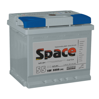 Space 6СТ-55VLA 12V 55Aч о.п. 500A (207x175x190) ca/ca (к)