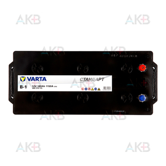 Автомобильный аккумулятор VARTA Стандарт 180 Ач 1150A прям. пол. (513x223x223) 6СТ-180.4 B-1. Фото 1