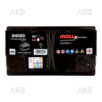 Автомобильный аккумулятор Moll X-TRA charge 85 Ач 800A обр. пол. (315x175x190) 84085. Фото 1
