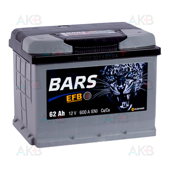 Bars EFB 62 Ач обр. пол. 600А (242x175x190)