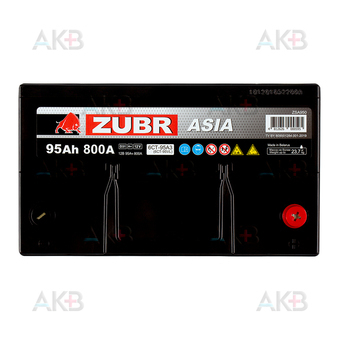 Автомобильный аккумулятор ZUBR Ultra Asia 95 Ач 820A (306x173x225) обр. пол.. Фото 1
