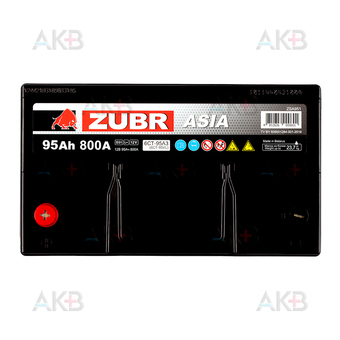 Автомобильный аккумулятор ZUBR Ultra Asia 95 Ач 820A (306x173x225) прям. пол.. Фото 1