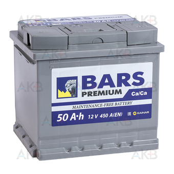 BARS Premium 6СТ-50 АПЗ о.п. 50Ач 450A (207x175x190)