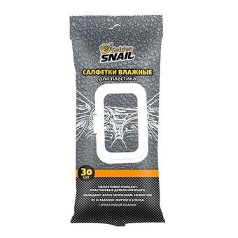 Салфетки влажные для пластика в мягкой упаковке 30шт. GOLDEN SNAIL GS 0403