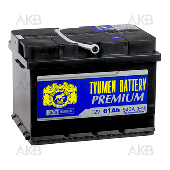 Tyumen Battery Premium 61 Ач прям. пол. низкий 540A (242x175x175)