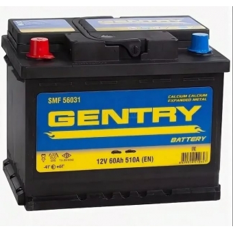 Gentry 56031 60 Ач 510A (242x175x190) прям. пол.
