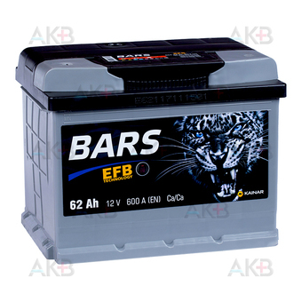 Bars EFB 62 Ач прям. пол. 600А (242x175x190)