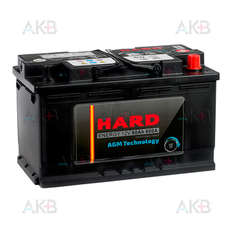 HARD AGM 80Ah 800A (315x175x190)