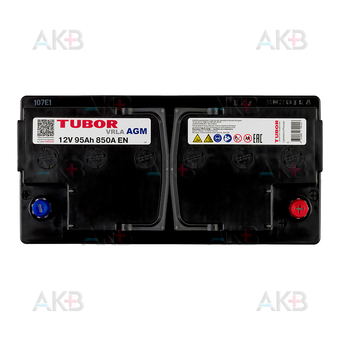 Автомобильный аккумулятор TUBOR AGM 95Ah 850A (354x175x190) 6СТ-95.0 VRLA. Фото 1