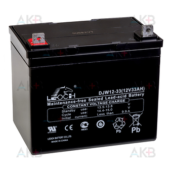 Аккумуляторная батарея Leoch DJW12-33 | 12V 33 Ah (195x130x164) AGM