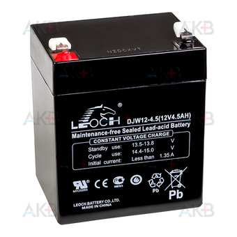 Аккумуляторная батарея Leoch DJW12-4,5 | 12V 4.5Ah (90х70х101) AGM