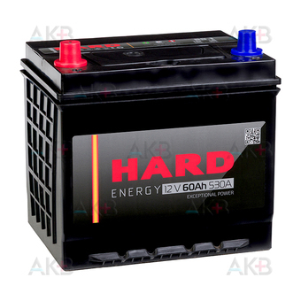 HARD Asia 65D23R 60 Ач 530A п.п. (230x170x225) ca/ca Silver